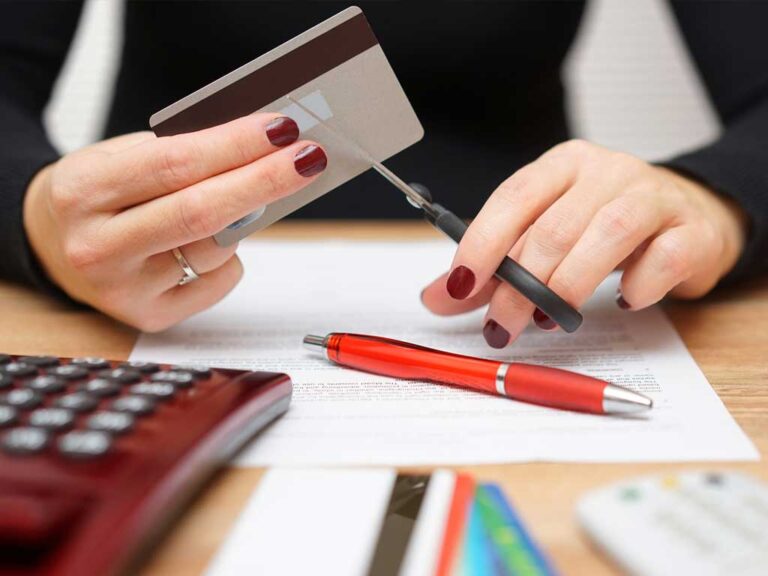 Cutting up credit cards