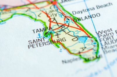 Image of Florida on Map