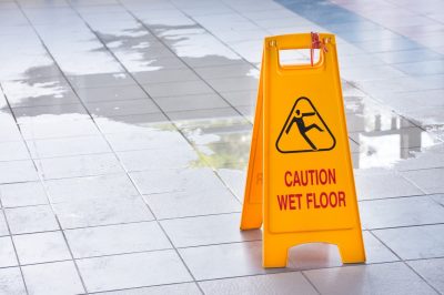 Yellow Caution Wet Floor Sign